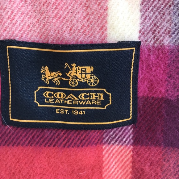 Coach Leatherware Accessories - Coach Leatherware plaid soft winter scarf